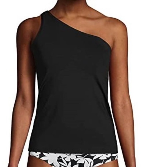 Lands' End Other - Land’s End one shoulder Tankini top Sz 14